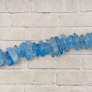 Blue Quartz Points Strand Jewelry Making Supplies